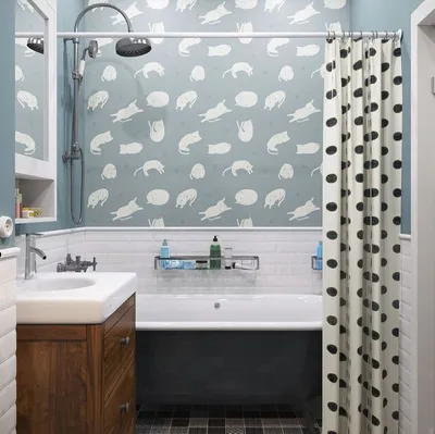 Фото ванной комнаты в стиле ретро: классический интерьер