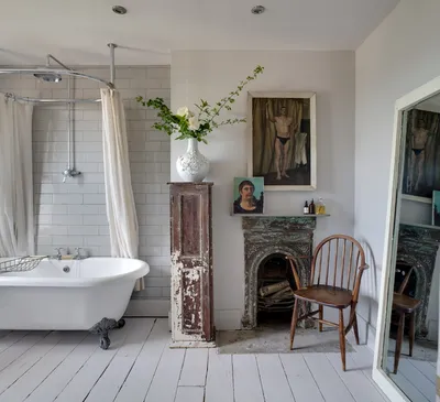 Ванная комната в стиле ретро на фото