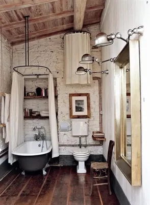 Ванная комната в стиле ретро с мозаичными плитками: фото