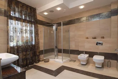 Фотографии ванной комнаты в загородном доме с использованием натуральных материалов