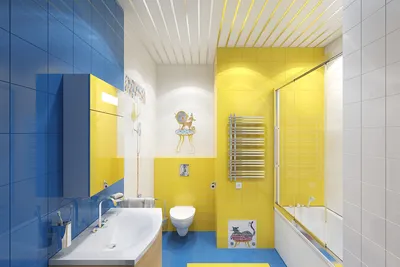 Изображение ванной комнаты желтого цвета в формате JPG