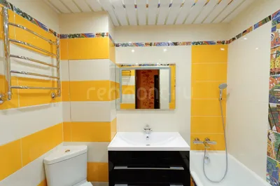 Фото ванной комнаты желтого цвета в разных форматах