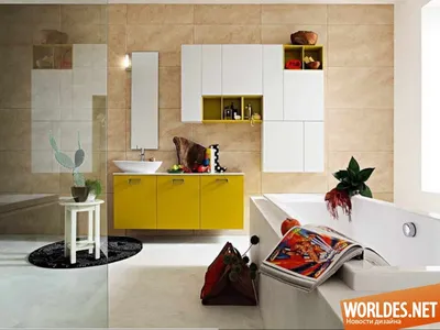 9) Ванная комната с желтыми акцентами: стиль и комфорт