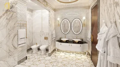 12) Ванная комната с яркими желтыми стенами