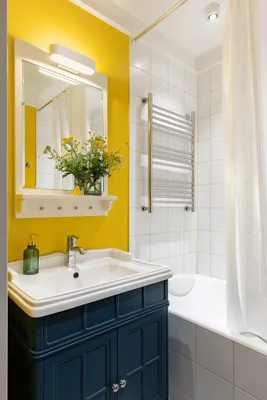 Картинка ванной комнаты желтого цвета в HD качестве