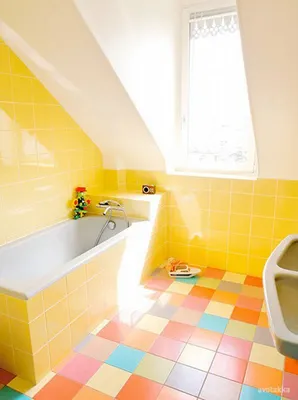 Фото ванной комнаты желтого цвета для скачивания