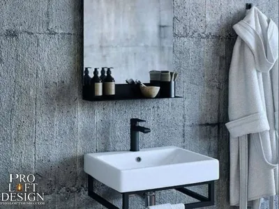 Ванная комната в стиле лофт на фото: современный и стильный интерьер