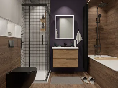Вдохновение для дизайна ванной комнаты в стиле лофт на фото