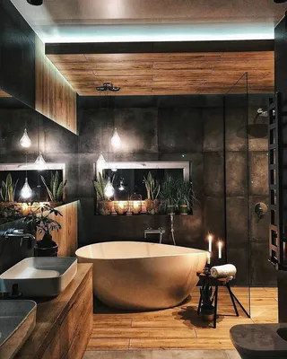 Фото ванной лофт с минималистичным дизайном