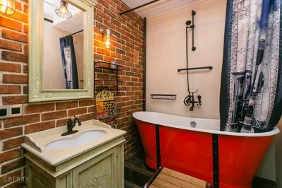 Фотографии ванной комнаты в стиле лофт
