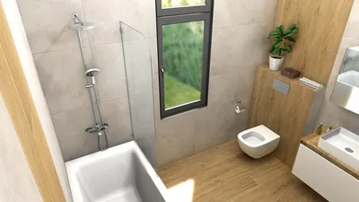 Фото ванной комнаты с яркими акцентами