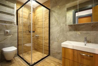 Фотографии ванной с душем и стеклянной перегородкой
