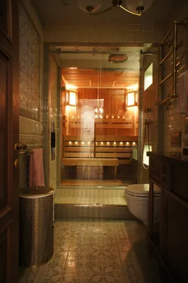 Фотографии ванной комнаты с сауной в HD качестве