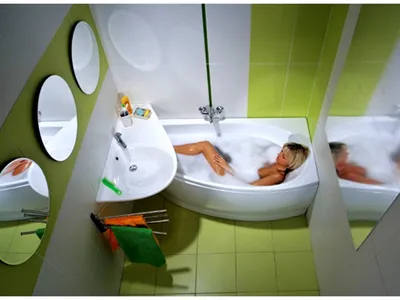 Фотографии ванной с угловой ванной для вдохновения