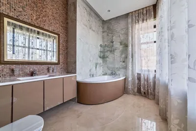 Фотографии ванной с угловой ванной в современном стиле