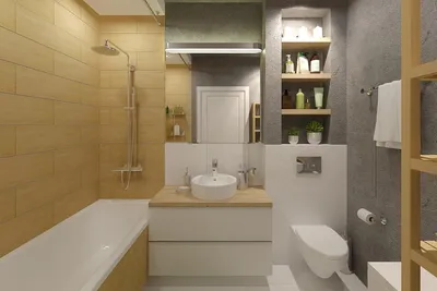 Картинка ванной комнаты совмещенной с санузлом в формате JPG
