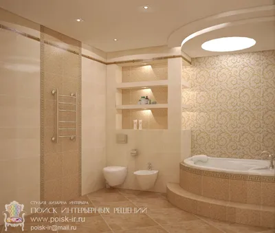 Уникальная ванная комната в греческом стиле