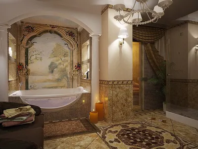 Ванная комната в греческом стиле: фотографии