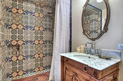 Ванная комната в греческом стиле: арт фото
