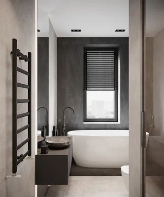 Ванная комната в японском стиле с использованием натуральных материалов