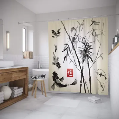 4K фото в японском стиле для ванной комнаты