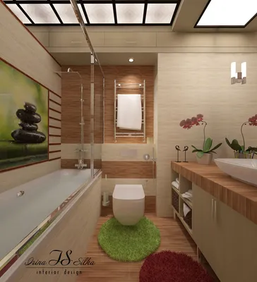 Стильные фото в японском стиле для ванной комнаты