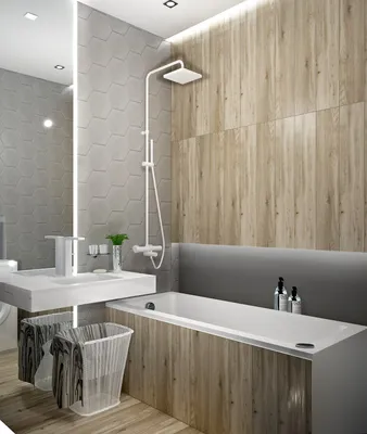 Фото ванной комнаты с коричневыми акцентами