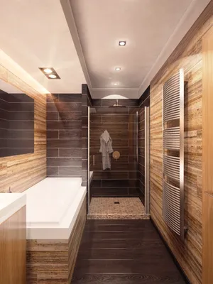 Идеи для дизайна ванной комнаты в коричневом цвете