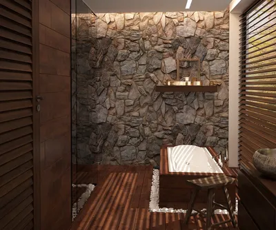 Стильная ванная комната в коричневом цвете - идеи дизайна