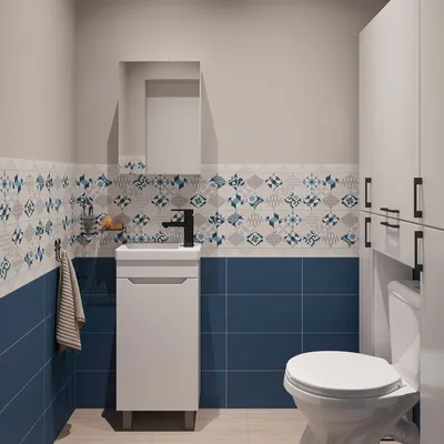 Фото ванной комнаты в морском стиле, скачать в Full HD качестве