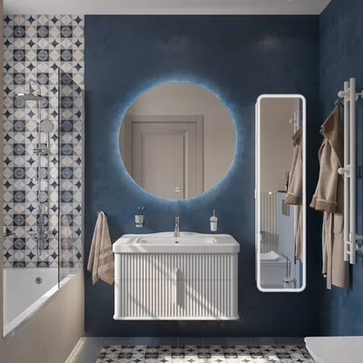 Фото ванной комнаты в морском стиле, скачать в HD качестве