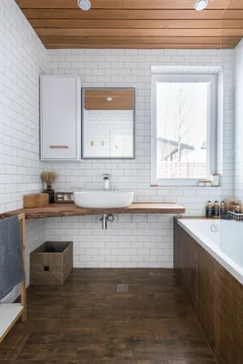 Фотографии ванной комнаты в скандинавском стиле, которые вдохновят вас