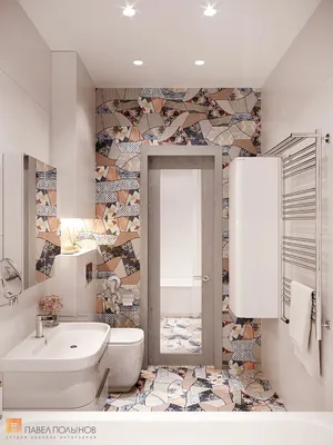 Уютная ванная комната в скандинавском стиле с натуральными материалами