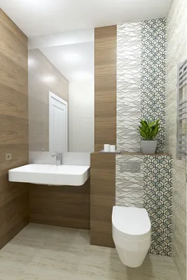 Ванная комната в скандинавском стиле с минималистичным дизайном