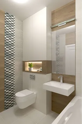 Фото ванной комнаты в скандинавском стиле с использованием мягких текстильных элементов