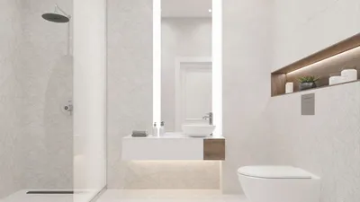Фотографии ванной комнаты в скандинавском стиле с использованием металлических аксессуаров