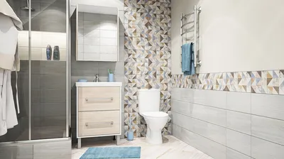 Ванная комната в скандинавском стиле с использованием минималистичных аксессуаров