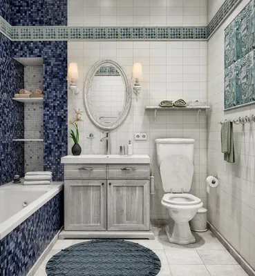 Ванная комната в стиле прованс: Full HD фото