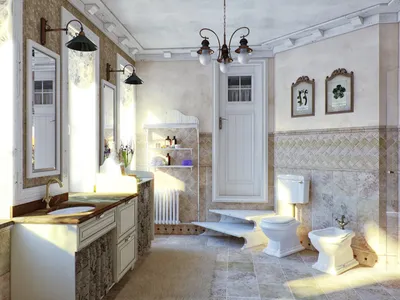 Фото ванной комнаты в стиле прованс: винтажный интерьер
