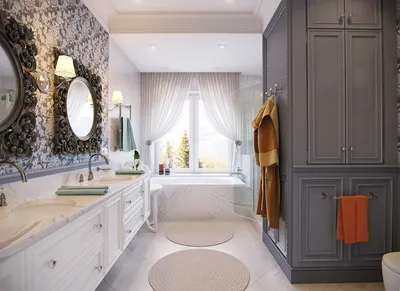 Фото ванной комнаты с элементами прованса