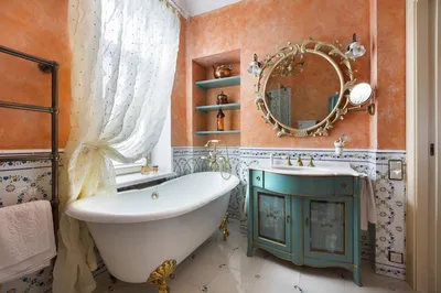 Фото ванной комнаты с романтической атмосферой