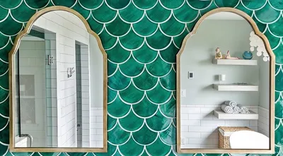Фото ванной комнаты в зеленом цвете: вдохновение для ремонта
