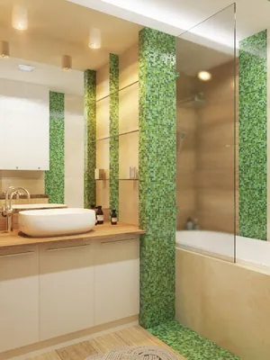 Зеленая ванная комната: фото, дизайн и релаксация