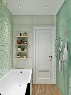 Ванная комната в зеленом цвете - фото идеи для современного интерьера