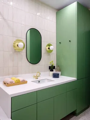 Изображения ванной комнаты в зеленых тонах