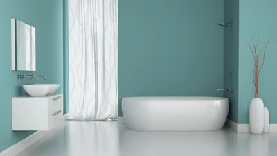 Фотографии в хорошем качестве ванной комнаты в зеленых тонах