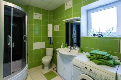Фотографии ванной комнаты в зеленом цвете 2024 года - скачать бесплатно