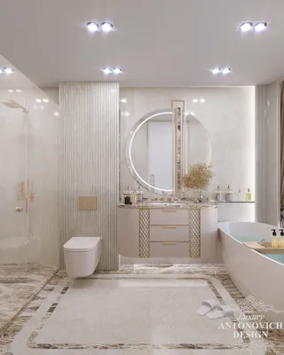 HD фото ванной комнаты в светлых тонах