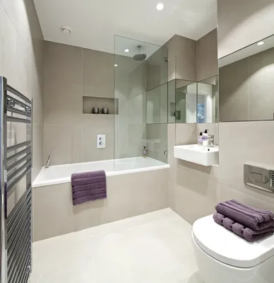 Уникальный дизайн ванной комнаты с туалетом