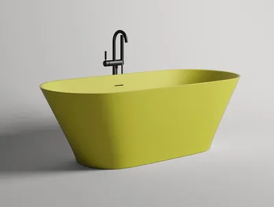 Фото ванны из искусственного камня для ванной комнаты в стиле ретро